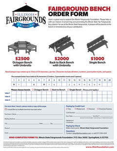 IFF Bench Order Form